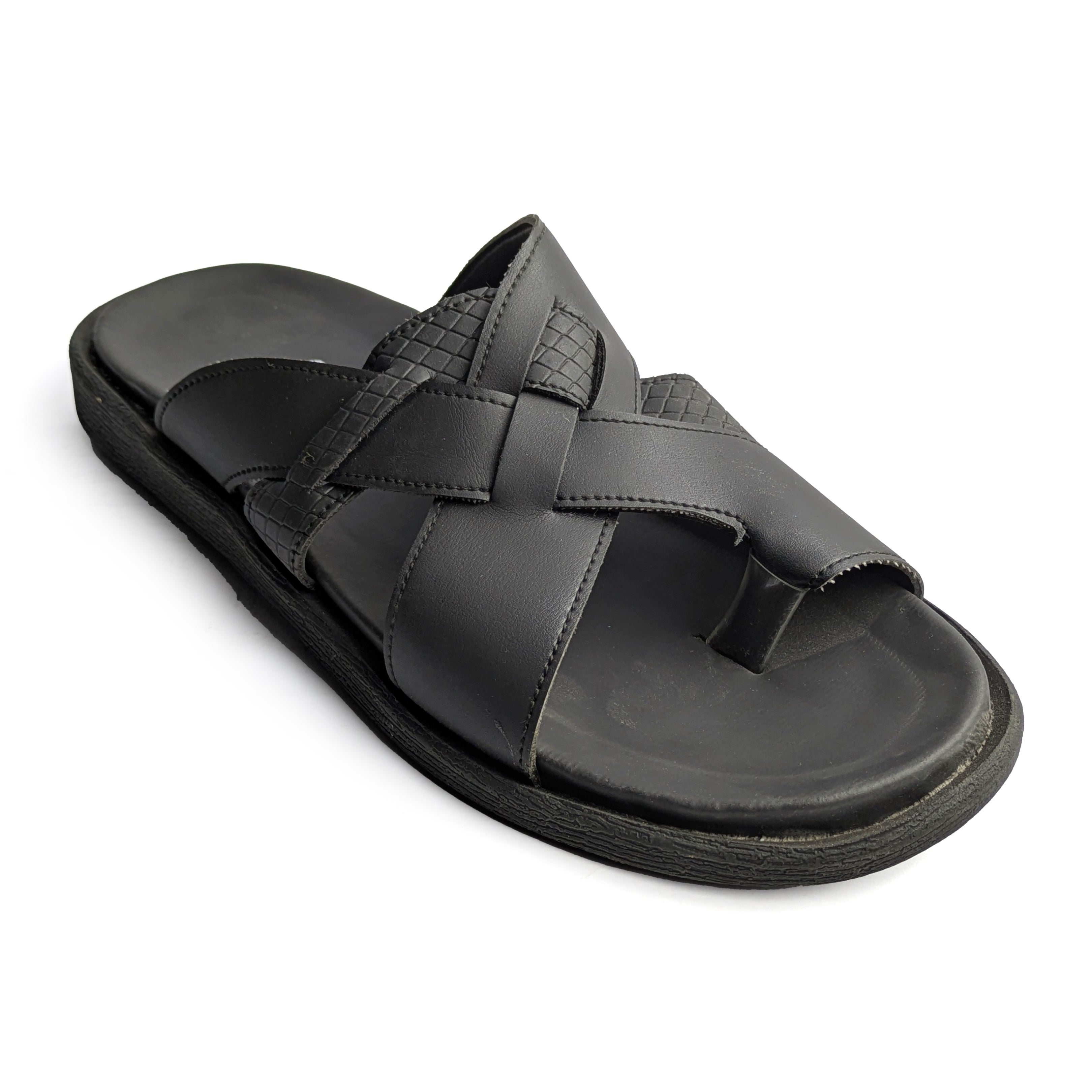 Black Casual Chappal