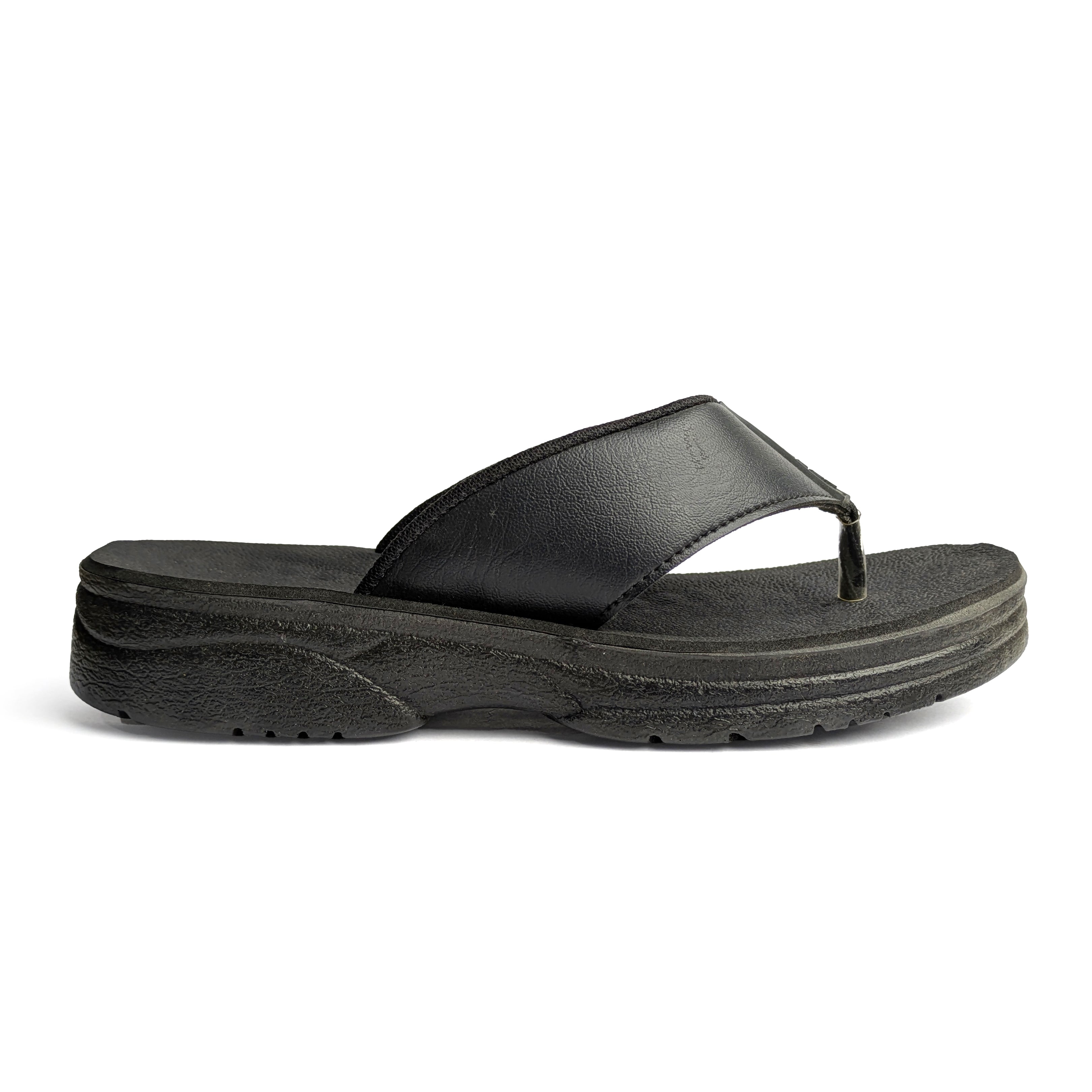 Black Casual Chappal