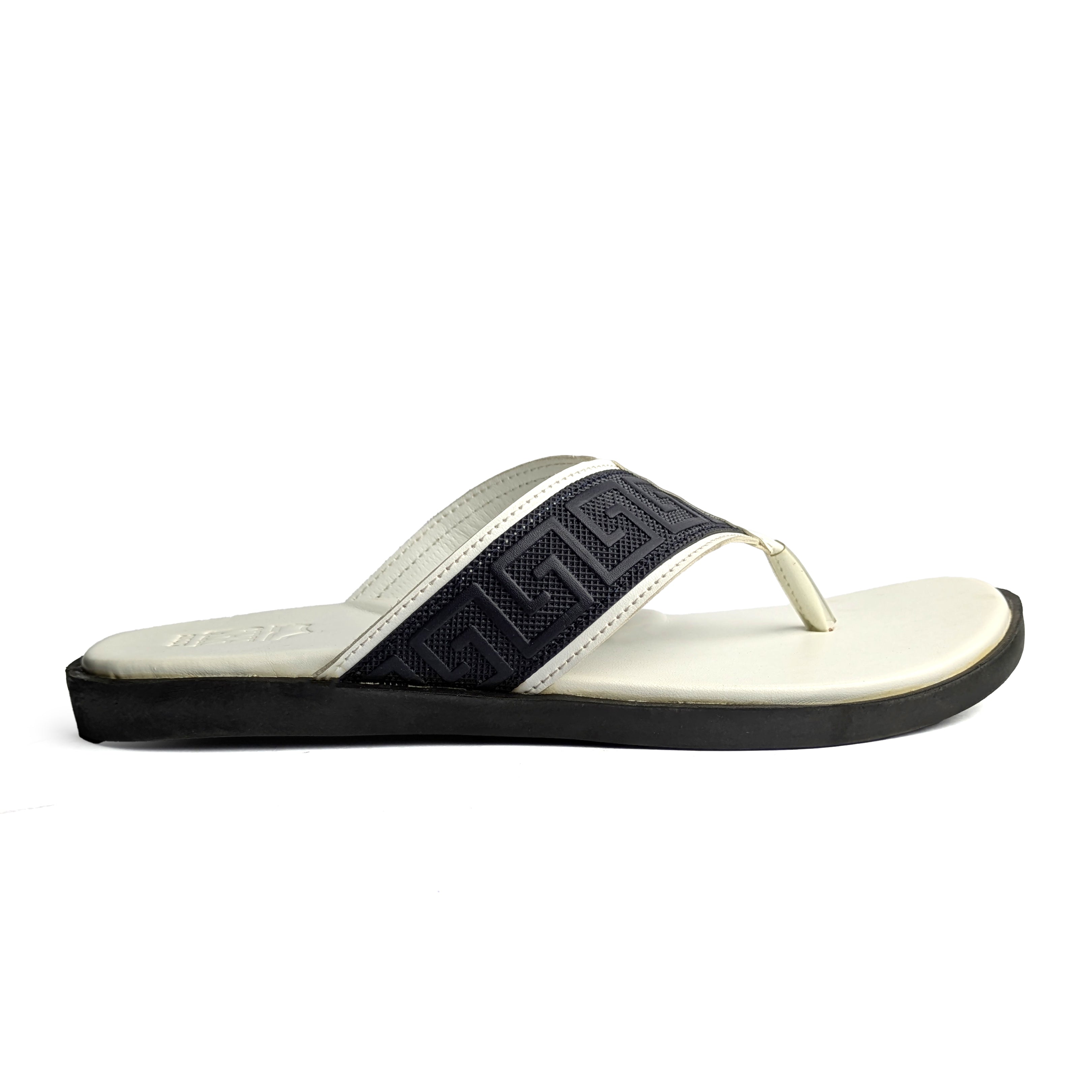 White Casual Chappal