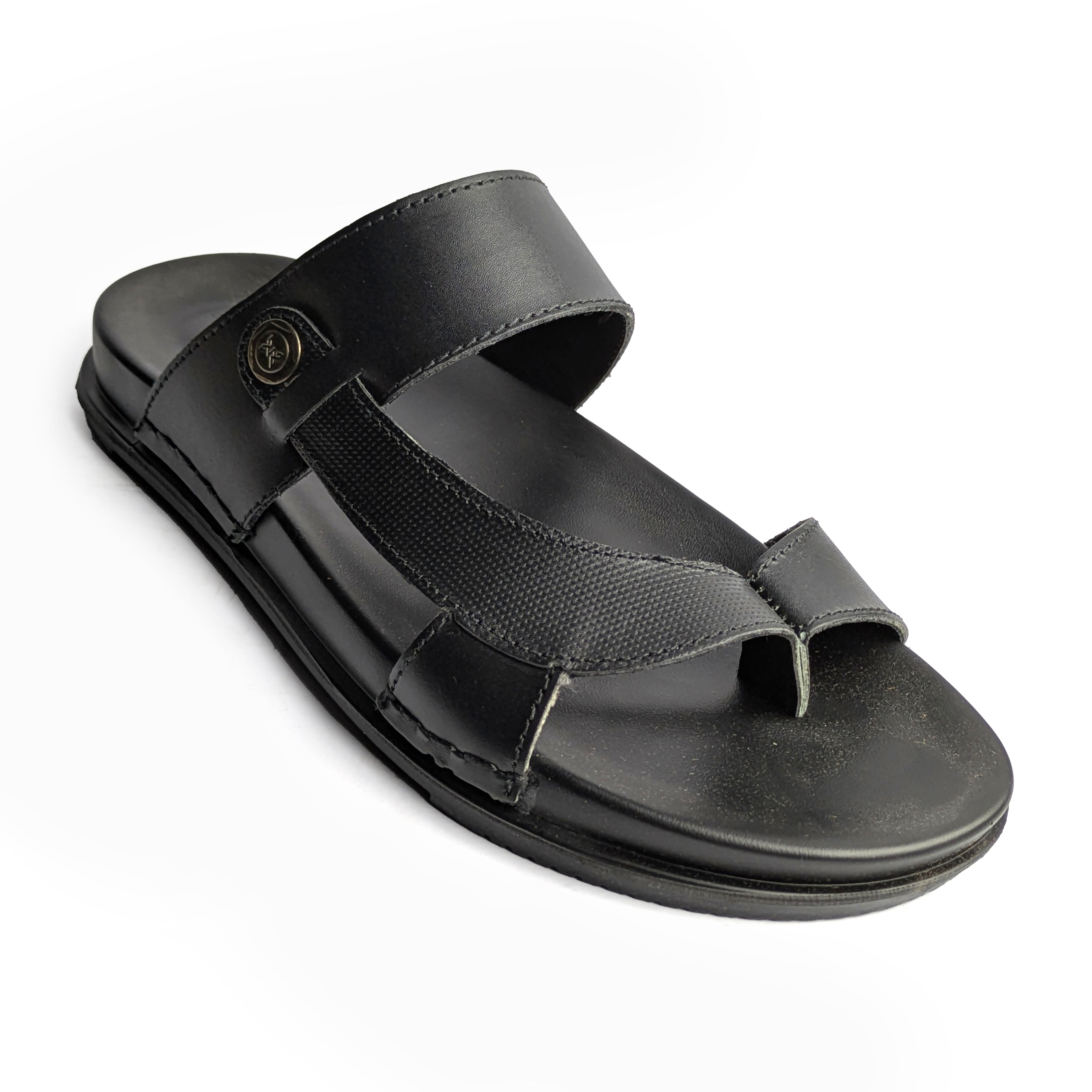 Black Casual Chappal
