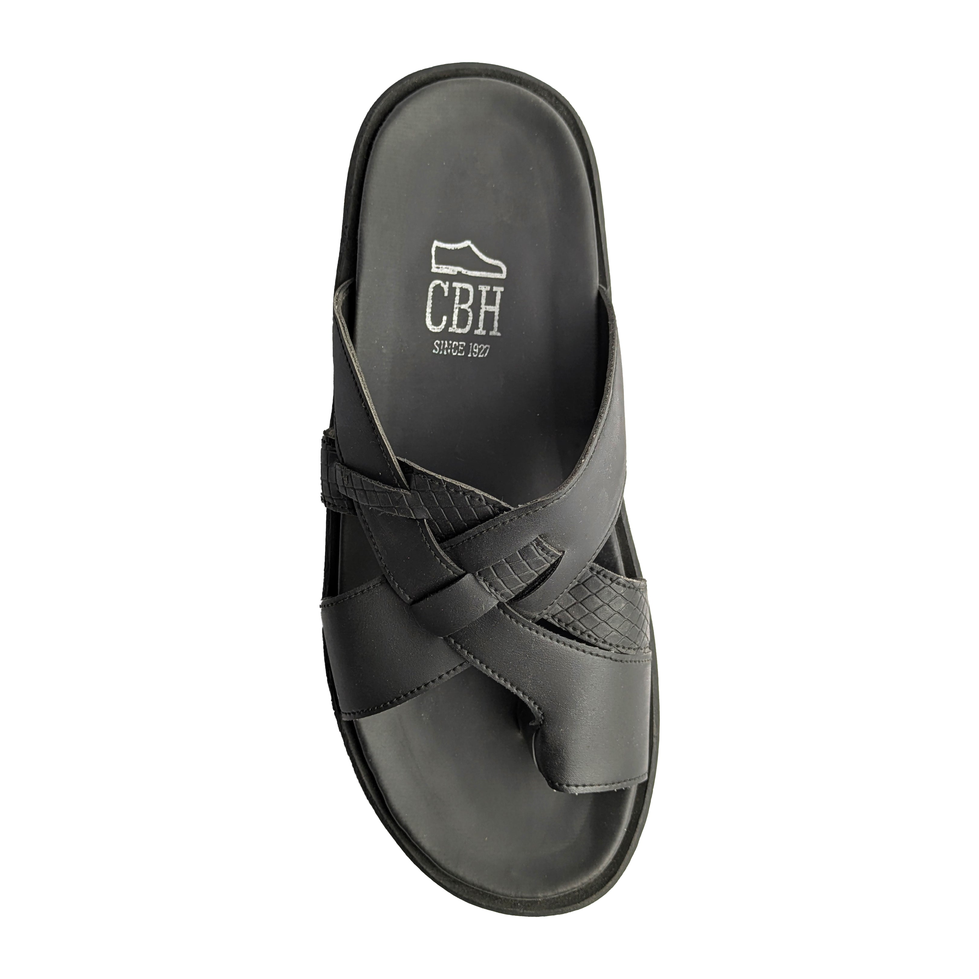 Black Casual Chappal