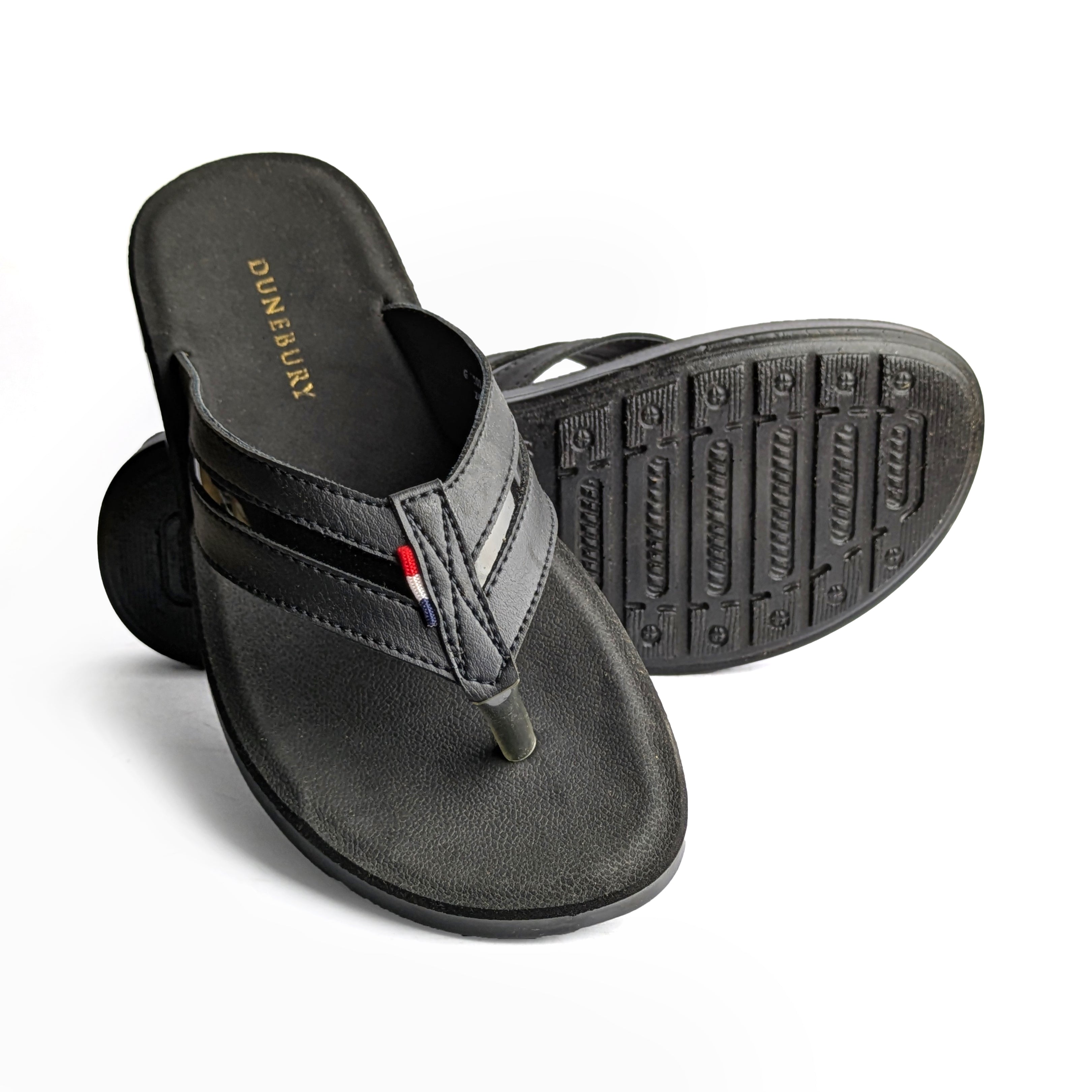 Black Casual Chappal