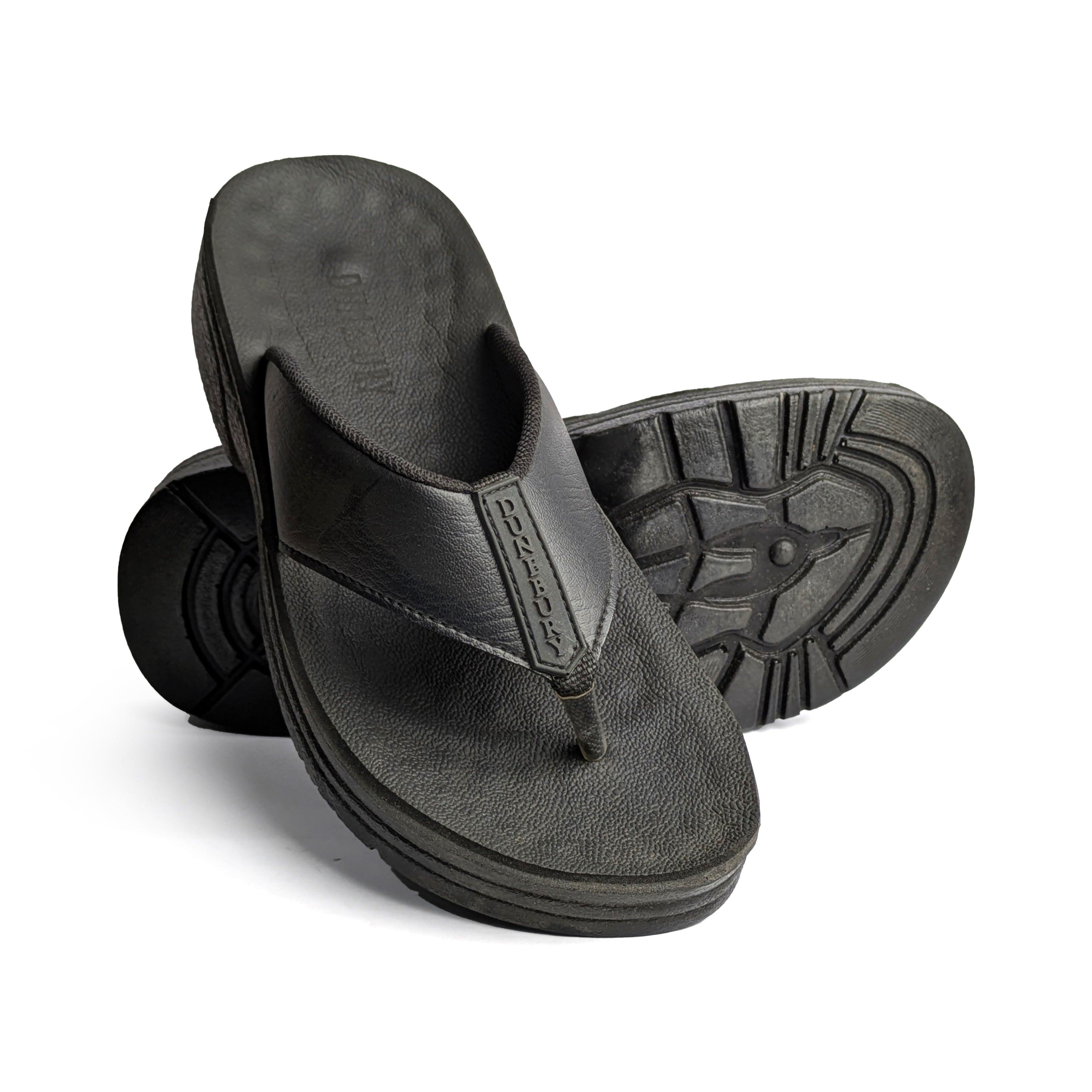 Black Casual Chappal