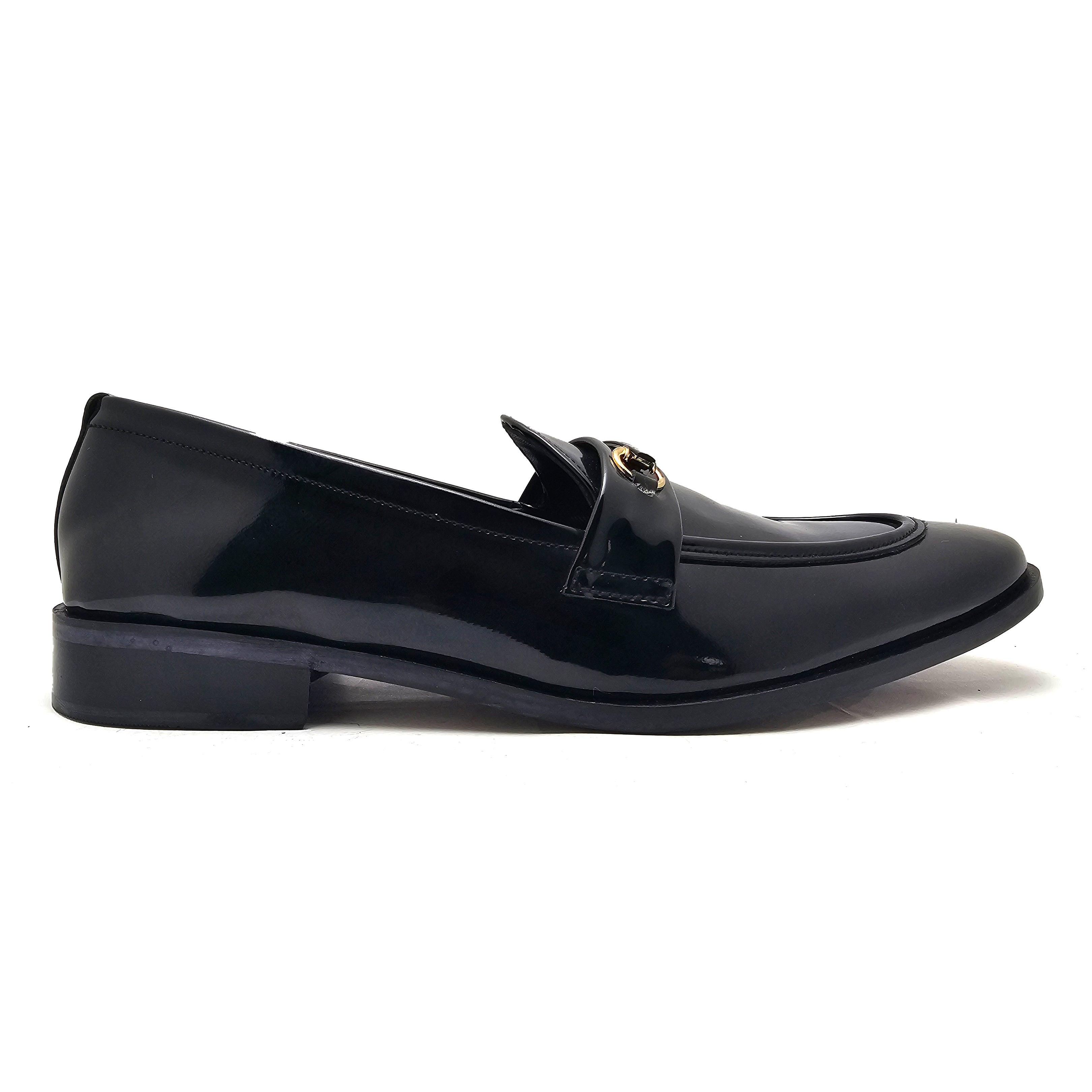 Black Patent Formal Slip On