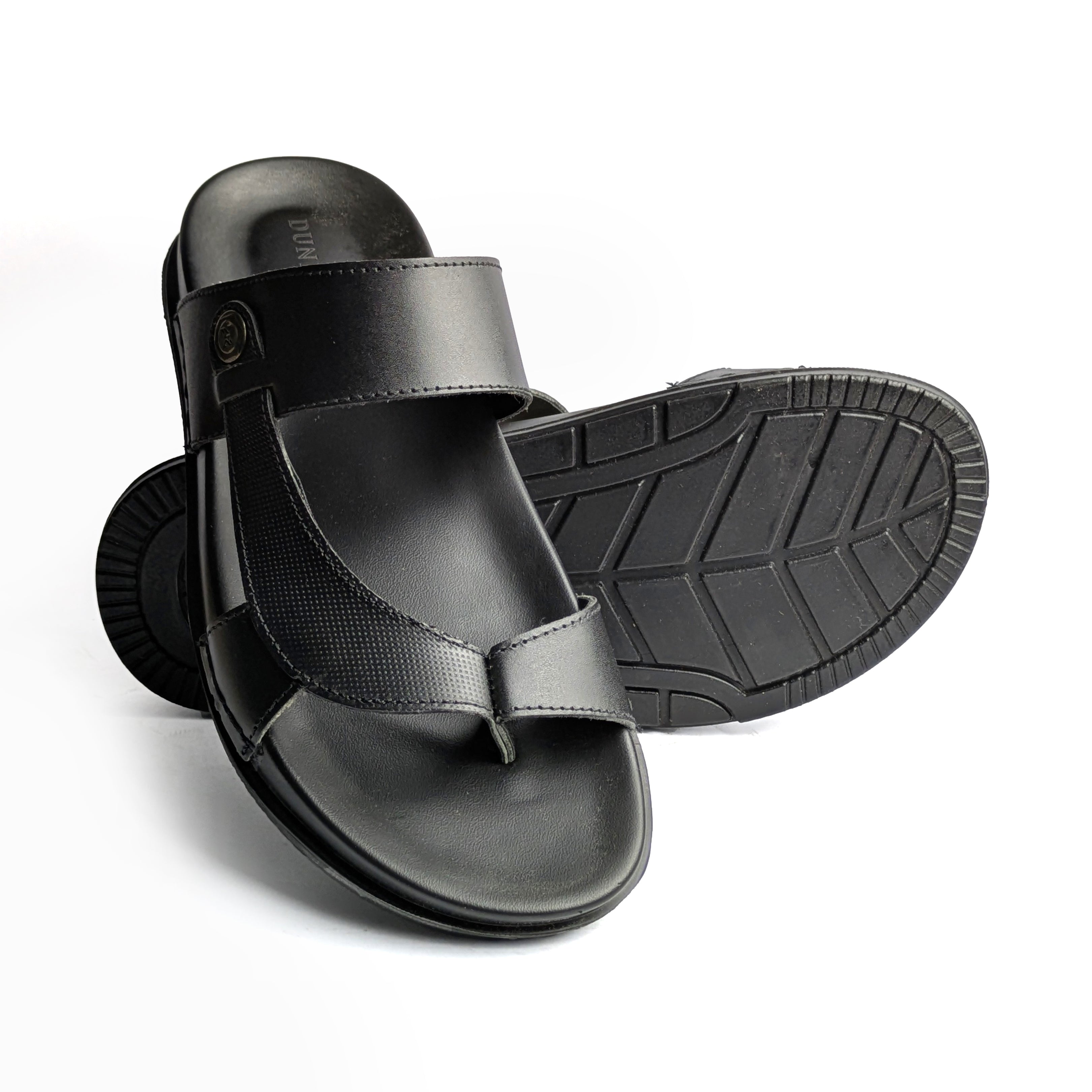 Black Casual Chappal